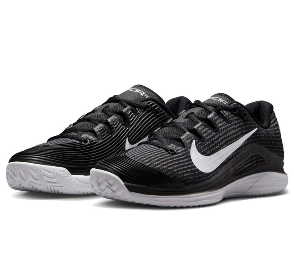 Nike Zoom Vapor 12 Women's Clay Court Tennis Shoes 7.5 NEW Black White Lace Up